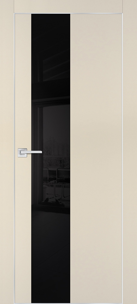 Фото Межкомнатная дверь PX-6  AL кромка с 4-х ст. Бежевый матовый