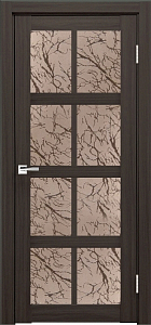 Товар Межкомнатная дверь Легенда К-8 тон Грей Остекление Гранит бронза